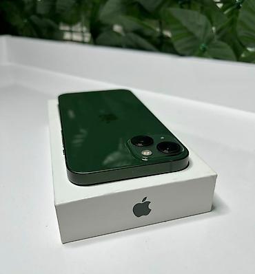 iphone macbook: IPhone 13, 128 GB, Alpine Green, Zəmanət, Simsiz şarj, Face ID — 4