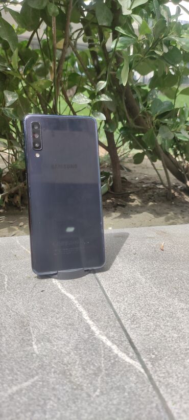 samsung j8: Samsung Galaxy A7 2018, 64 ГБ, цвет - Черный, Кнопочный, Отпечаток пальца, Face ID