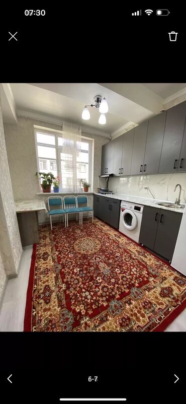 снять квартиру бишкек на долгий срок: 1 бөлмө, 36 кв. м, Элитка, 8 кабат, Евроремонт