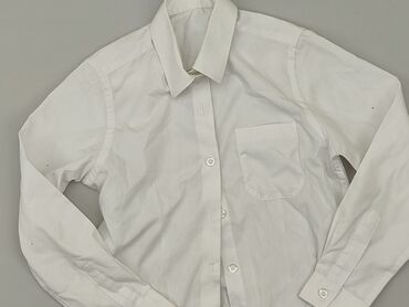 białe spodnie zimą: Shirt 8 years, condition - Good, pattern - Monochromatic, color - White