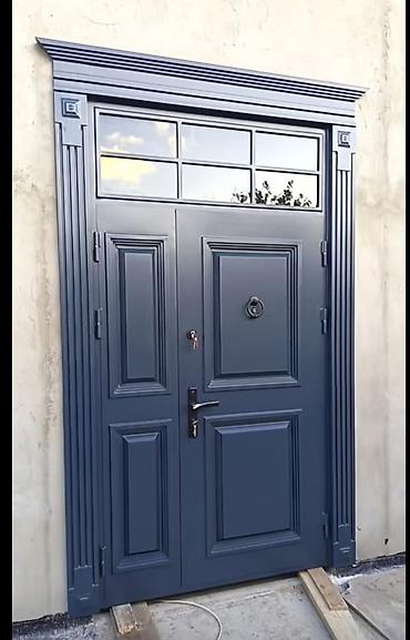 Həyət darvazaları: Metal darvaza və qapı dizaynları - Material: qalın divarlı — 6