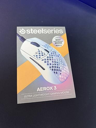 Настольные ПК и комплектующие: 🔥 SteelSeries Aerox 3 (Wired) Çox səliqəli istifadə olunub, heç bir — 1