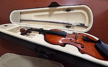 Skripkalar: Skripka dəsti - Ölçü: uşaq/şagird ölçüsü (təxminən 3/4– - Korpus — 5