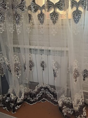 Pərdə və tüllər: Yeni, Tül, rəng - Ağ — 2