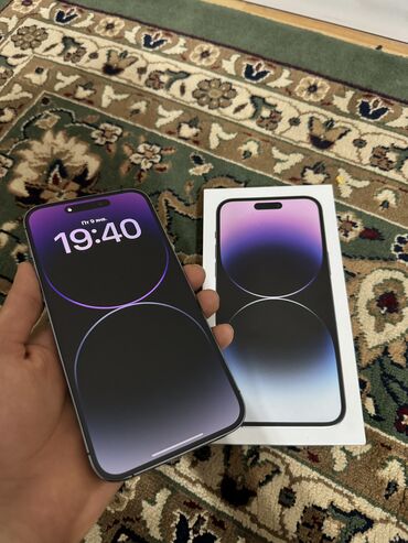 Apple iPhone: IPhone 14 Pro Max, 128 ГБ, Deep Purple, Чехол, 79 % — 1