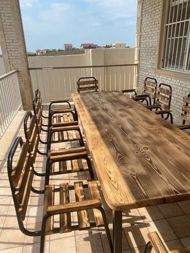 Masa və oturacaq dəstləri: Yeni, Açılmayan, Kvadrat masa, 4 stul — 8