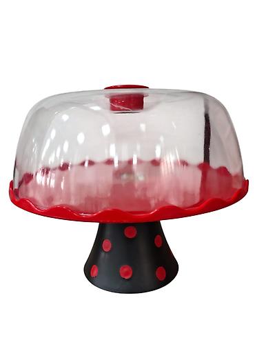 dini tort: Tort və şiriniyyat qabı, rəng - Qırmızı — 1