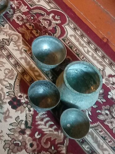 smavarlar: Antik mis samovar və bədii mis qab - Material: qalın mis (samovar) — 7