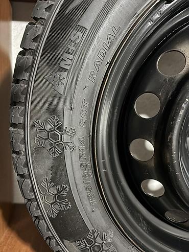 8 4: Колеса в сборе 185 / 65 / R 14, Зима, Б/у, Комплект, Легковые, Железные, отверстий - 4 — 2