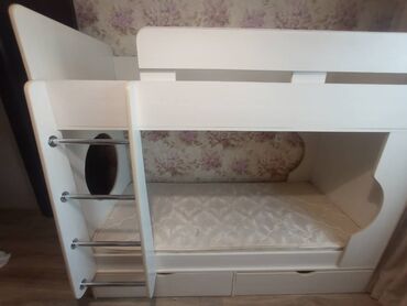 двухъярусные кровати со шкафом: Спальный гарнитур, Двухъярусная кровать, Шкаф, Матрас, Б/у