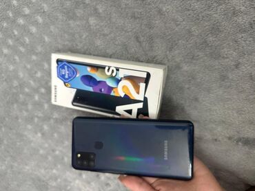 Samsung: Samsung Galaxy A21S, Б/у, 32 ГБ, цвет - Синий, 2 SIM