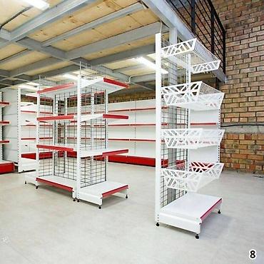 2100: Стеллажи металлические полка для магазинов прочная полка торговый — 5