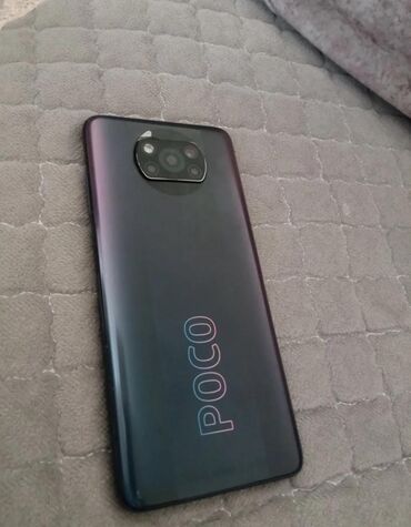 samsung telefon qiymetleri: Poco X3, rəng - Qara, Barmaq izi