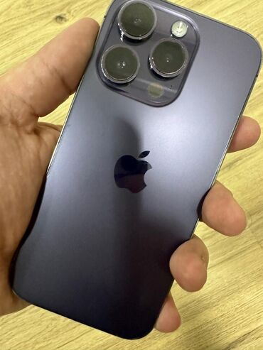 iphone 14 pro batareya qiymeti: IPhone 14 Pro, 128 GB, Deep Purple, Barmaq izi, Simsiz şarj, Face ID