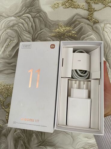 adaptorlar: Xiaomi 11T, 128 GB, rəng - Mavi, 
 Barmaq izi