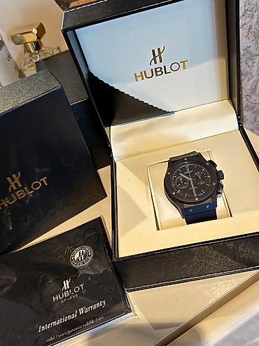 3d saat: Hublot geneve firmasina mexsus automatic orginal pasportlu qutuda — 8