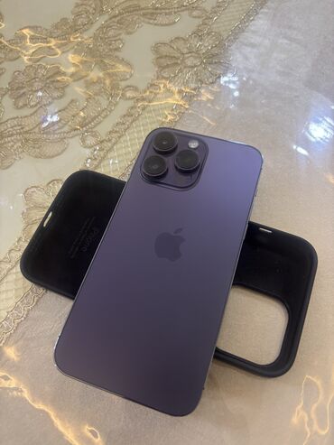 iphone 14 dubayski qiymeti: IPhone 14 Pro Max, 256 GB, Deep Purple, Face ID, Simsiz şarj, Sənədlərlə