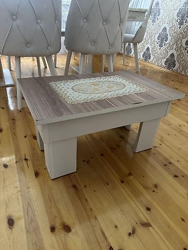 stol stul dəstləri islenmis: Kvadrat masa, Açılmayan, Təkərsiz, Teksturalı laminat, Zəmanətsiz — 1