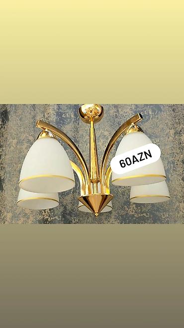 stol lampaları: Led Çılçıraq, 4 və daha çox lampa, Metal — 8