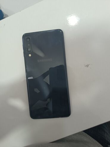 samsung p705: Samsung Galaxy A7 2017, 64 GB, rəng - Göy, Düyməli, Barmaq izi, İki sim kartlı