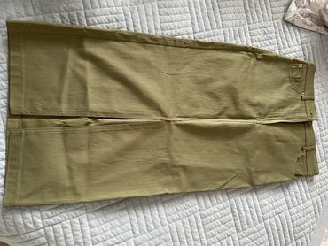 штаны zara: Джинсы и брюки, цвет - Зеленый, Новый