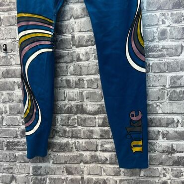 pantalone za trudnice h: M (EU 38), Polyester, color - Light blue, Stripes
