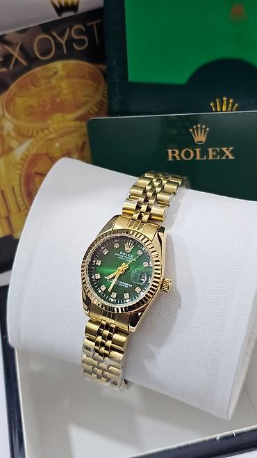 Aksesuarlar: Yeni, Qol saatı, Rolex, rəng - Yaşıl — 7