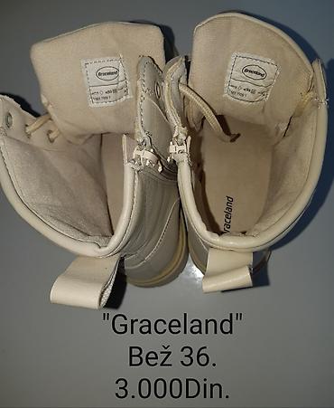 Gležnjače: Nove Graceland ženske čizme, broj 36 - Boja: Bež - Model: gležnjače — 6