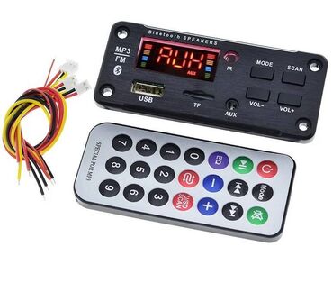 bluetooth адаптер: Блютуз МР3 плата со встроенным экраном и с пультом. Есть ЮСБ вход и