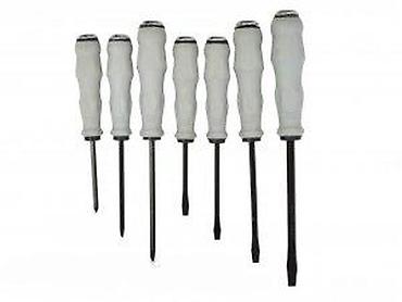 Setovi ručnog alata: Set od 7 odvijača – Geko CR-V - Tipovi vrhova: ravan (pljosnati) i — 6