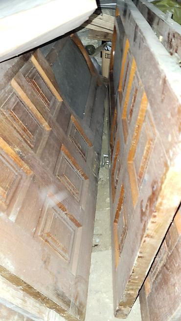 Giriş qapıları: Taxta giriş qapısı - Material: tam ağac (kütləvi), klassik panelli — 8