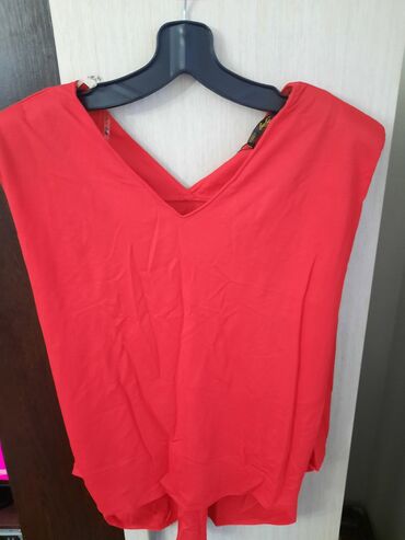 ženske majice kratkih rukava: Pamuk, bоја - Crvena
