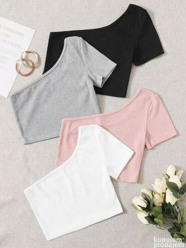 Topovi: L, Viskoza, Jednobojni, bоја - Crna — 24