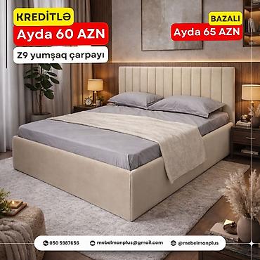 mebelman: Yeni, İkinəfərlik çarpayı, Bazalı, Matras ilə, Siyirməsiz, Azərbaycan — 1