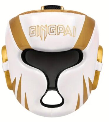 Əlcəklər: GINGPAI boks/muay thai başlıq Ölçü:S,M,L - Rənglər: ağ-qızılı və