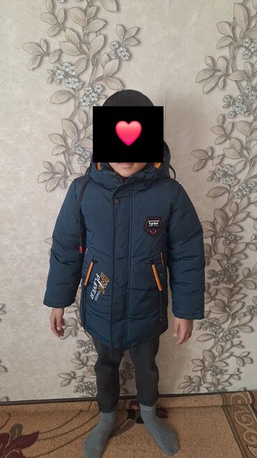 зимний чехол на коляску: Детская зимняя куртка,размер 6-7лет,куртка в отличном состоянии,в