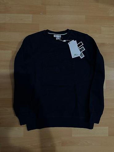 tech flecee: Мужская толстовка, S, M, L, Lacoste, Новый, цвет - Синий, Самовывоз — 5