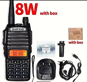 купить антенный усилитель: **Портативная рация Baofeng UV-82, 5W/8W, двухдиапазонная VHF/UHF** — 1