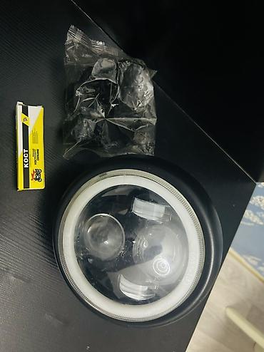 drift car elektrikli scooter: LED far (dairəvi) – motosiklet üçün - 7 düym dairəvi korpus, qara — 2