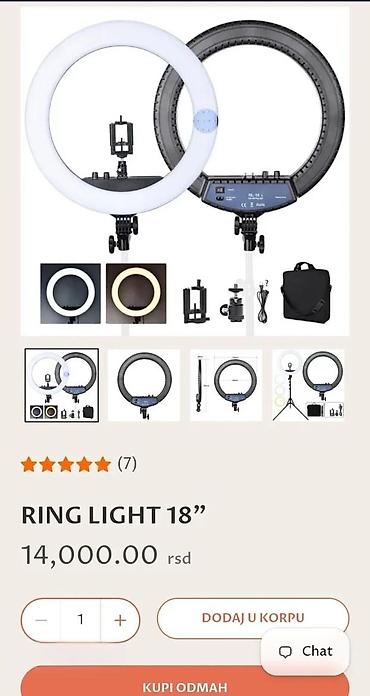 lumea cena: LED RING LIGHT KOMPLET NOVO | Prodajem nov LED Ring Light — 4