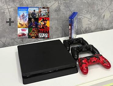 playstation 5 dualsense controller: 1 TB PLAYSTATION 4 SLİM ➕ 3 DUALSHOCK ➕2 DISK ➕Icinde oyunlar / — 1