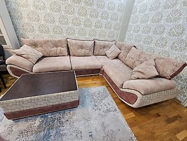 ucuz masa: Künc divan dəsti - Forma: L-şəkilli künc divan, geniş oturacaq sahəsi — 5