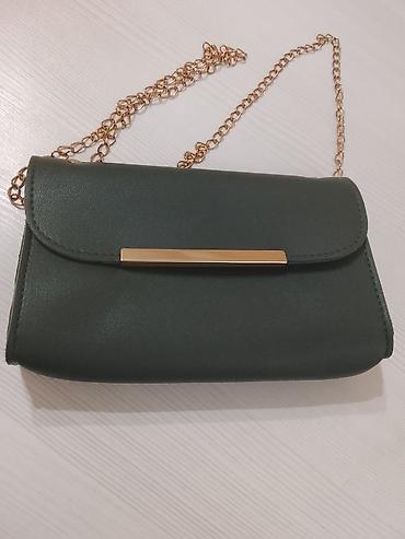 Çantalar: Zərif çiyin/klaç çantaları dəsti - Model 1: Tünd yaşıl minimalist — 1
