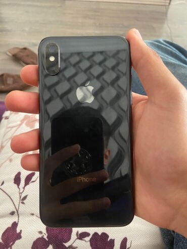 Apple iPhone: IPhone X, 64 GB, Black Titanium, Simsiz şarj, Face ID