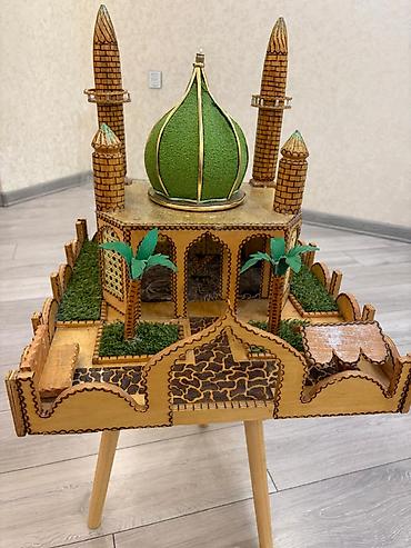 Другое: Taxtadan yonulmuş əl işi Məscid maketi. İdealdır. Ölçüləri 50×47 — 8