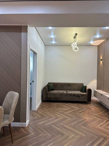 эмарк жибек жолу: 2 комнаты, 46 м², Элитка, 13 этаж, Дизайнерский ремонт
