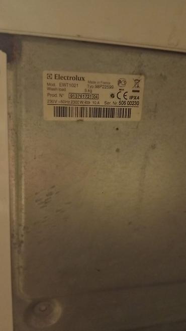 запчасти для стиральных машин: Electrolux EWT1021 üstdən yükləməli paltaryuyan maşın - Yükleme tipi — 4