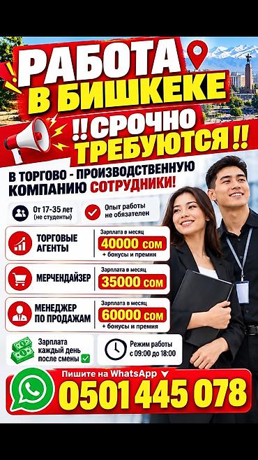 high experience: Требуются в Торгово-Производственную компанию сотрудники. Зп: от — 1