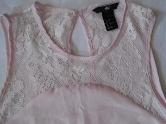 suknjica sa: Bebi roze H&M haljinica, lagana, letnja, postavljena celom dužinom