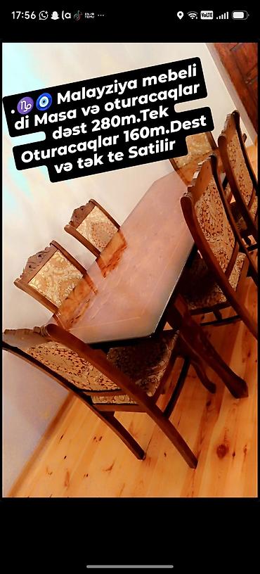 Malayziya mebeli – yemək otağı dəsti. Məhsul təsviri: - Taxta yemək lalafo.az -da Malayziya mebeli – yemək otağı dəsti. Məhsul təsviri: - Taxta yemək